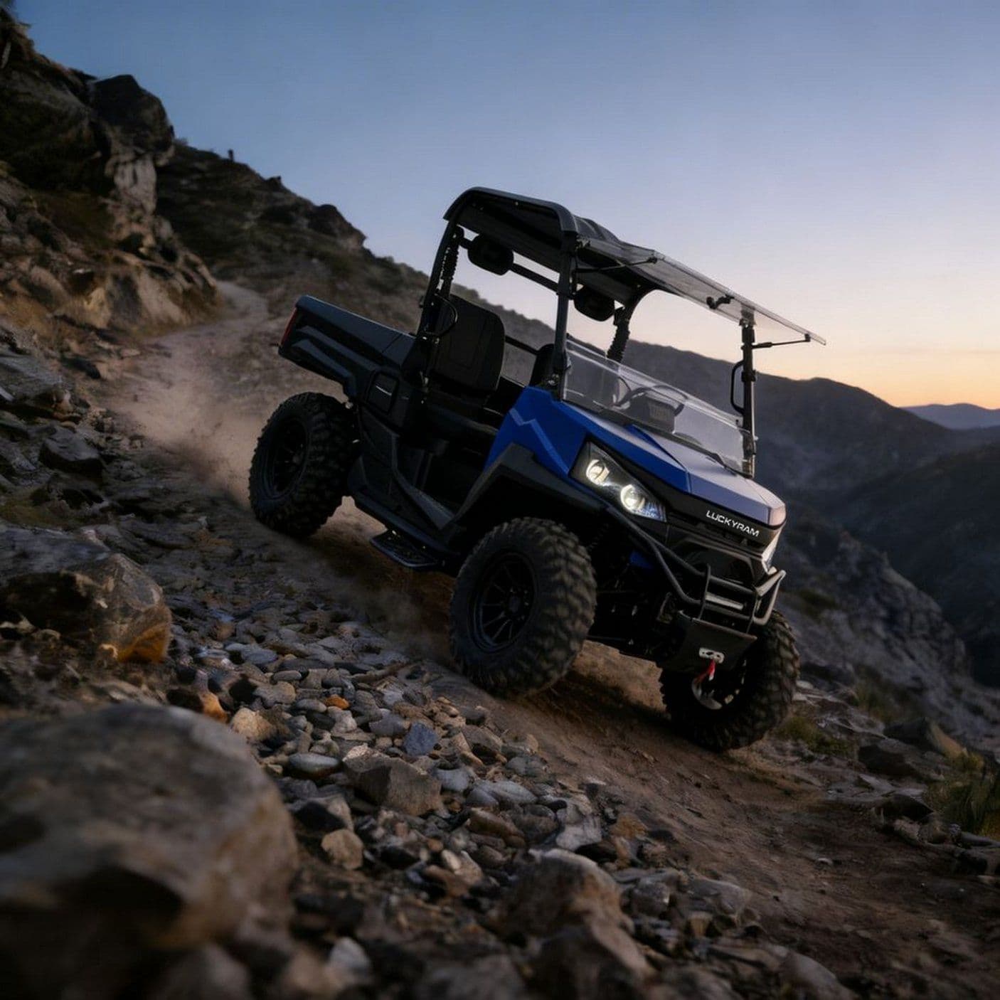 Farm Electric UTV PKE Keyless 4WD 14 hazbeteko pneumatikoak 10KW AC motorra
