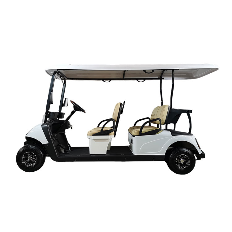 Gama handiko 4 eserlekuko golf-gurdi elektrikoa, litiozko bateriaz hornitua