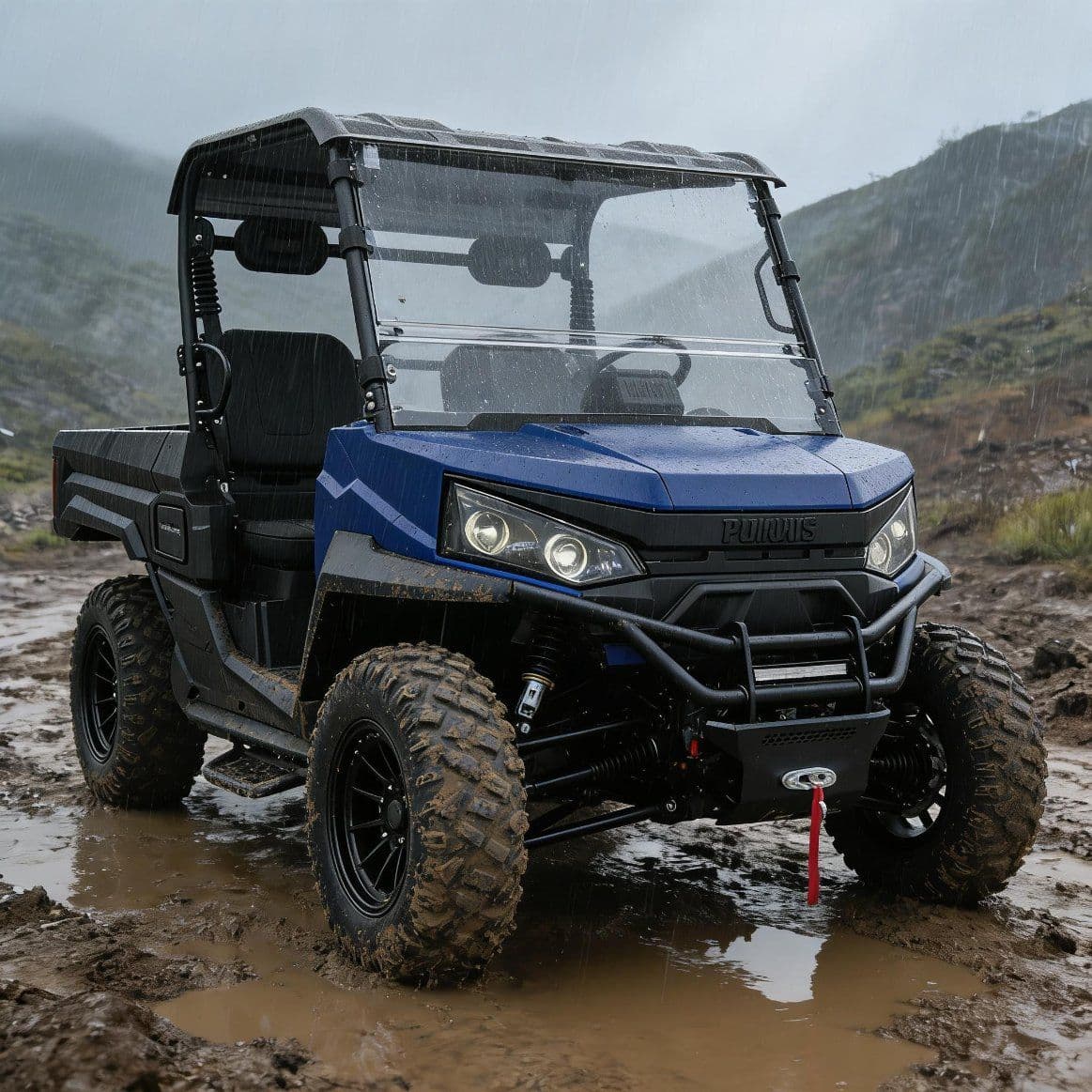 PKE giltzarik gabeko abiarazteko sistema 10KW AC Motor elektrikoa UTV 400A Kontroladorea 80-100 km-ko barrutia 4WD