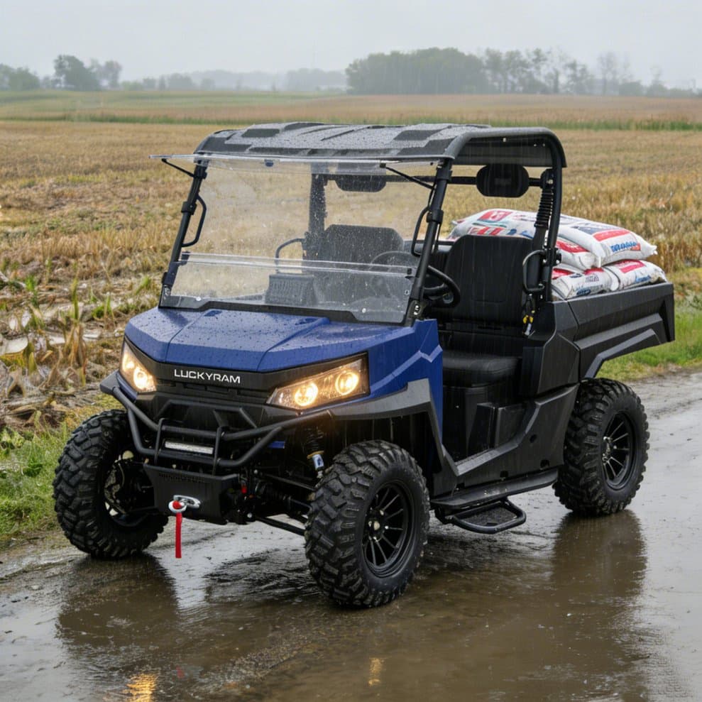 4WD Farm UTV Litiozko Bateria Indartsua EPS 350kg Kargatzen 400mm Wading