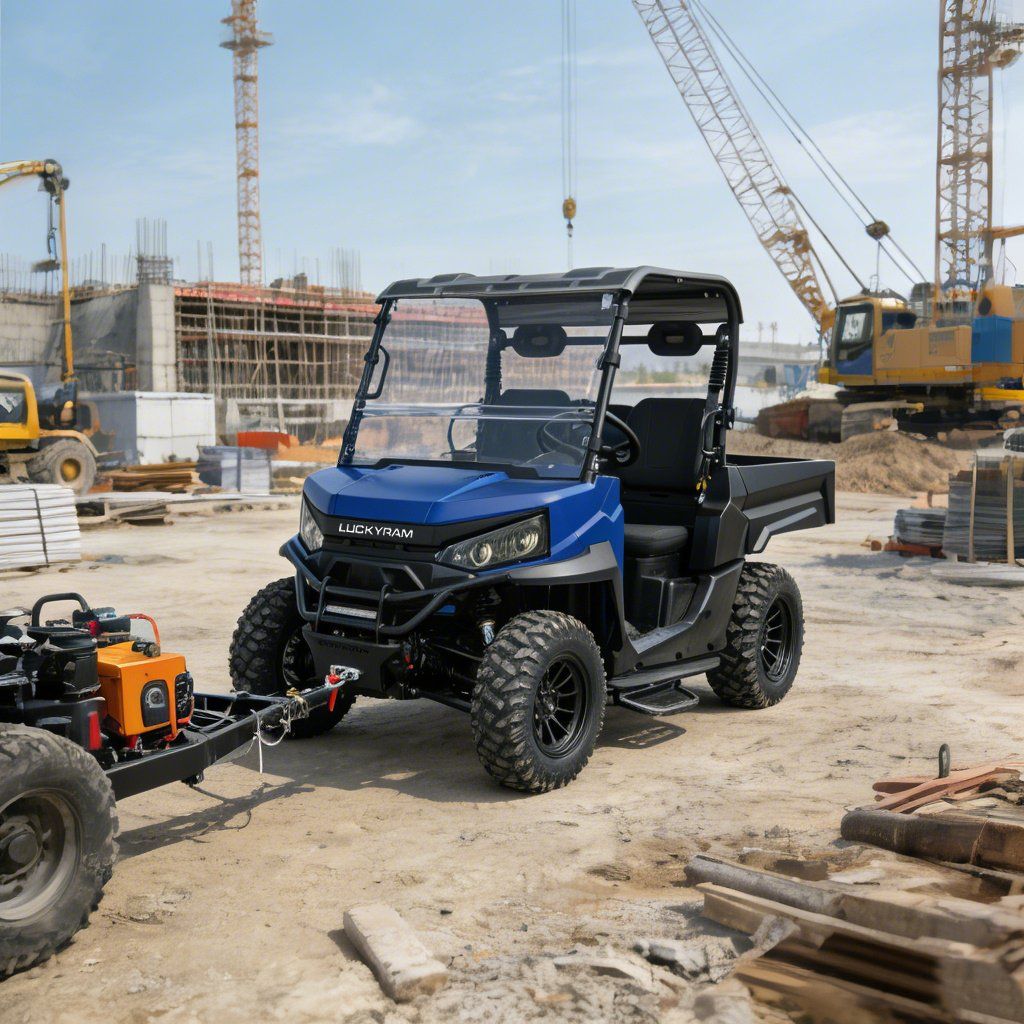 Ranch Work UTV 4WD 10KW AC Motor 670kg Kargatzen 1000kg Atoian